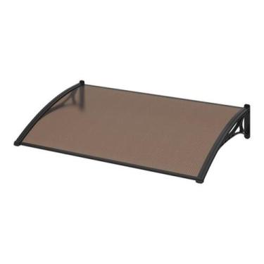 Imagem de Toldo Fixo Porta Janela Policarbonato Fume 1M X 60Cm - Hoggan