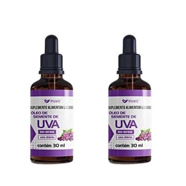 Imagem de Kit 2 Óleo De Semente De Uva 30ml - Muwiz