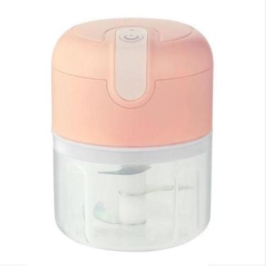 Imagem de Mini Processador Usb De Alimentos Eletrico Original 250ml Cor:Rosa - S