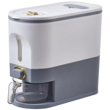 Imagem de Recipiente de arroz Sooyee com capacidade de 5 kg com tampa e escala d