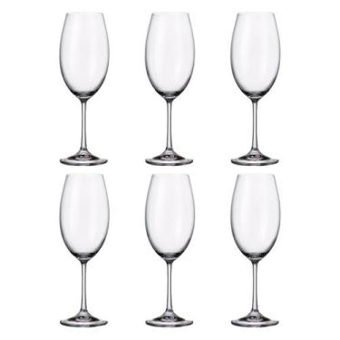 Imagem de Taça De Cristal Bohemia Para Vinho Branco 400 ml Milvus 6 Peças - Bohe