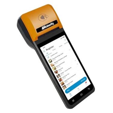 Imagem de Alacrity Terminal PDA POS móvel, Android 13 SoftPay, módulo de digitalização 2D 1D, impressora térmica de 58 mm, tela sensível ao toque de 5,5 polegadas, Bluetooth WiFi 4G, ideal para varejo