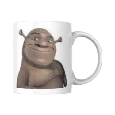 Imagem de Caneca de Cerâmica Decorativa com Estampas de Memes, Branca (Chique)