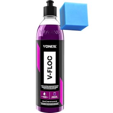 Imagem de Shampoo Detergente Lava Autos Automotivo Concentrado Neutro V-Floc Vonixx (500ml)