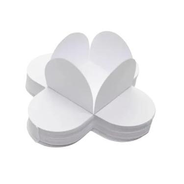 Imagem de Forminhas 4 Pétalas Para Doces Finos Brigadeiros Festas Aniversários Casamentos Chá de Bebê - Branco (200 Unidades).