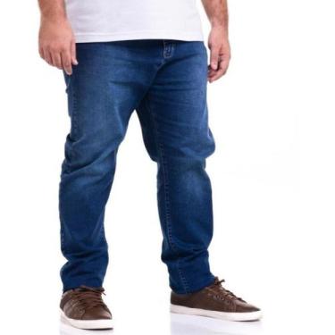 Imagem de Calça Dins Masculina Plus Size  Com Cós Alto Reforçado - Wild, 44