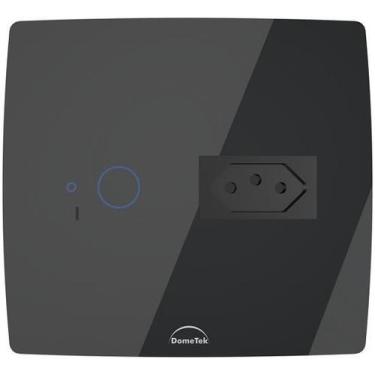 Imagem de Interruptor Wifi Touch 1 Botão + Tomada 20A Inteligente 4x4 Preto - Do