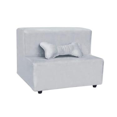 Imagem de Escadas Escadinha Pet 2 Degraus Rampa para Gato e Cachorro(Cinza-Claro)