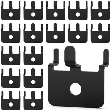 Imagem de BFPeaky Grampos de ganchos Pegboard, 50 peças, preto