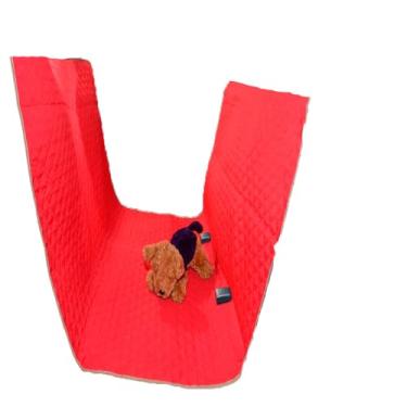 Imagem de Capa Protetora para Banco de Carro, Impermeável Universal, Dianteiro e Traseiro, Unidade e Kits de 2 e 3 Peças, Microfibra Matelada (Vermelho, Traseiro Padrão)