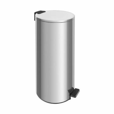 Imagem de Lixeira Com Pedal Tramontina Loop Aço Inox Polido 30 Litros
