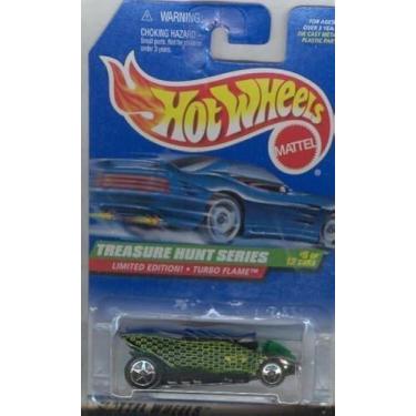 Imagem de Hot Wheels 1997 753 Edição Limitada Turbo Chama Caça Tesouro Série 5 de 12 1:64 Carro colecionável em escala