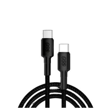 Imagem de Qcy Cabo Turbo De Nylon Tipo - C 60w 3a 1m Cor Preto - Preto