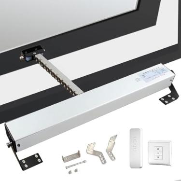 Imagem de Abridor De Janela Elétrico Drive Corrente Dupla Baixo Ruído 400n Força De Travamento Anti-roubo Viagem 300-1000mm Interruptor De Controle Remoto Para Clarabóias Estufas, 600mm