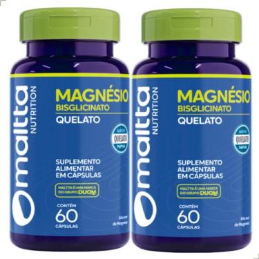 Imagem de Kit 2x Potes Magnésio Quelato Alto Teor Suplemento Alimentar Natural M