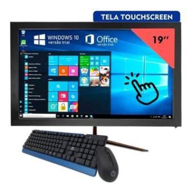 Imagem de Computador All In One PC I5 8GB Ram 240GB SSD Tela 19" Touchscreen wifi - Preto