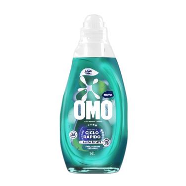 Imagem de Lava-Roupas Líquido Omo Ciclo Rápido Ação Total Frasco 1,4l
