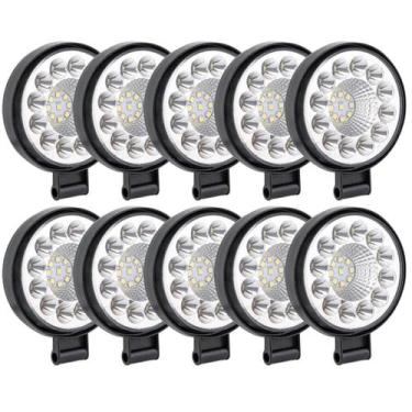 Imagem de 10 Mini Farol Led Pequeno Menor Forte Colheitadeira 12v24v   - IMPERIA