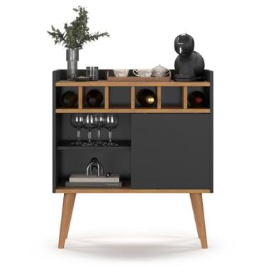 Imagem de Buffet Aparador com Adega Florença: Elegância e Funcionalidade para Seu Lar(FLORENÇA - PRETO FREIJO)