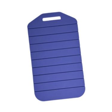 Imagem de WeiLaiKeQi Tábua de corte dobrável Tábua de corte portátil de silicone para vegetais, carnes e frutas, Azul Roxo