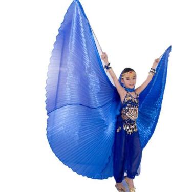 Imagem de Fantasia de Halloween Dance Wings MUNAFIE para crianças azul royal