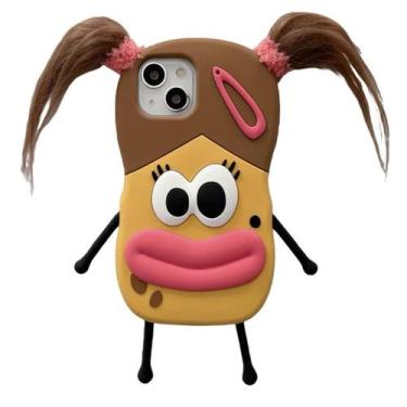 Imagem de Capa de telefone QokCoahn para iPhone 15 Pro Max em gel de silicone