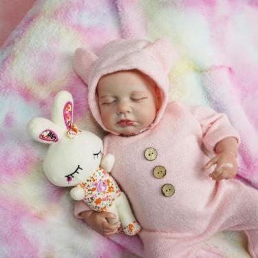 Imagem de Boneca Reborn Baby Doll Lifelike de 43 cm para meninos com brinquedo d