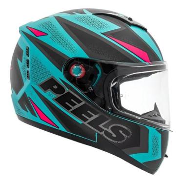 Imagem de Capacete Esportivo Peels Icon Fast 2023 Verde Água Fast Rosa Verde, 62