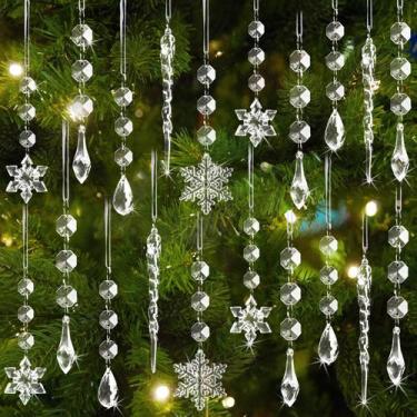 Imagem de Conjunto de 80 peças de enfeites para pendurar na árvore de Natal Oumu