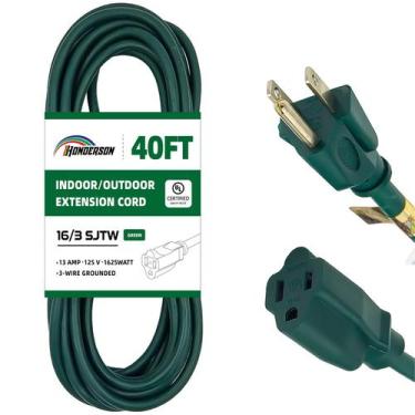 Imagem de Cabo de extensão externo HONDERSON 40 pés 16/3 SJTW verde