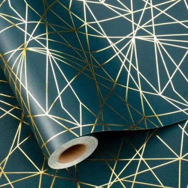 Imagem de Rolo de papel de embrulho Homeral Blue 43x10 m 3D Metallic