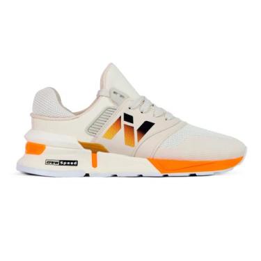 Imagem de Tênis New Speed Bege Esporte Masculino Original Lançamento, Bege, 42