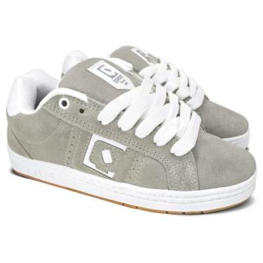 Imagem de Tênis Combat Suede Cinza Branco Natural Original - Qix, Cinza, 41