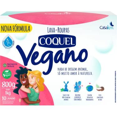 Imagem de Casa Km Lava Roupas Em Pó Coquel Vegano 800Gr Casa Km