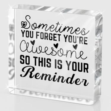 Imagem de Decoração de mesa inspiradora presentes de agradecimento para mulheres, homens, Natal, aniversário, Ação de Graças, presentes para colega de trabalho, amigo, professor, irmã, mãe, Sometimes You forget