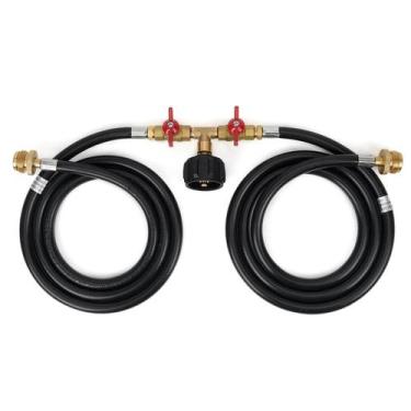 Imagem de Divisor Y de mangueira de propano Stanbroil de 1,5 m com válvula de co