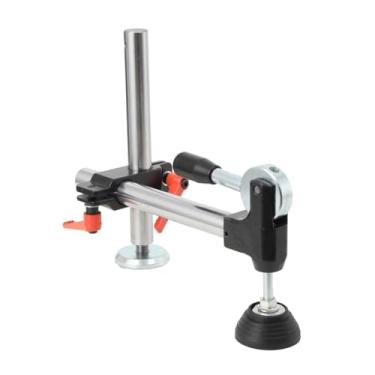 Imagem de QAVODB Cortador de serra de mesa - Braçadeira de fixação de ferro fundido e alumínio, ranhura em T compatível com madeira de até 11 cm/4,33", distância central de 25 cm, haste de 30 mm, cabo