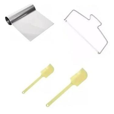 Imagem de 2 Espatulas Pão Duro + 1 Espatula Tubular + 1 Nivelador 30cm