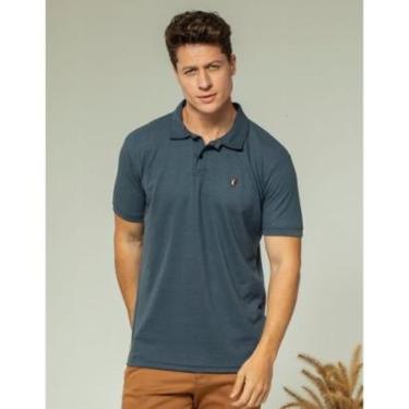 Imagem de Camiseta Polo Masculina Malha Piquet Texturizada Elegante-Masculino