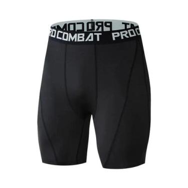 Imagem de Shorts de Compressão para Treino de Musculação Masculino - Elástico e 