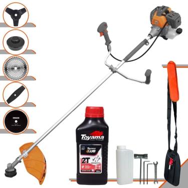 Imagem de Roçadeira Máquina de Corta Grama À Gasolina Tekna RL520-P 52cc 2HP 10.000rpm Multifuncional Completa Com 5 Opções de Cortes + ÓLEO TOYAMA 2T