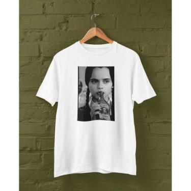 Imagem de Camiseta Blusa T-shirt Rock Foto Wandinha Drink - NoBrand, Branco, GG