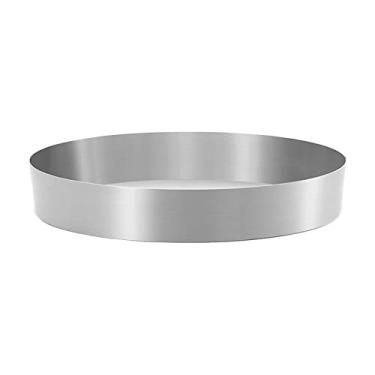 Imagem de Aro Redondo de Mousse Aço Inoxidável Ferramenta Assado Bolo Espessada Premium Corrosão Essencial Fabricação Massas para Cozinha Residencial Padaria Pr