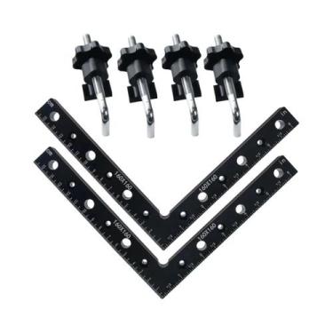 Imagem de Grampos De Ângulo Reto De Liga De Alumínio De 90 Graus Para Carpintari