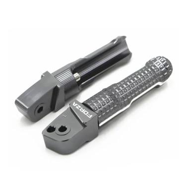 Imagem de Anti-derrapante Pedal Traseiro Footpeg Apoio Para Os Pés Do Passageiro Para Forza300 Forza 300 2018 2019 2020 Para(Gray)