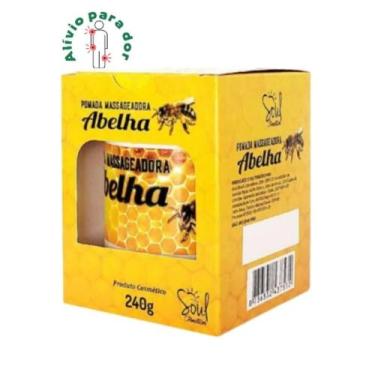 Imagem de Pomada Massageadora Abelha Soul Cosméticos 240g, 240 G - 1 UNIDADE