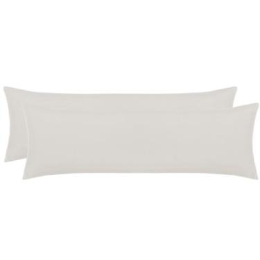 Imagem de Kit 2 Fronhas Super Body Pillow Acetinado Altenburg 50X145cm Cor:Bege 