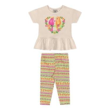 Imagem de Conjunto Bebê Blusa e Calça Legging Quimby-Feminino