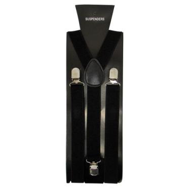 Imagem de Suspensório Preto Liso Unissex Carnaval Abrakadabra Fantasia, Unica, U