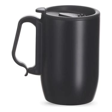Imagem de Caneca Copo Térmico Inox 350 Ml Café Chá Chocolate + Br Pret